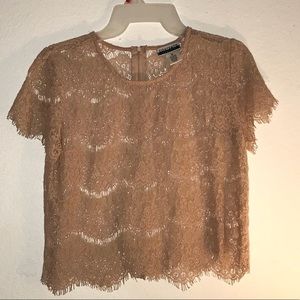 Lacey/ Mesh Top
